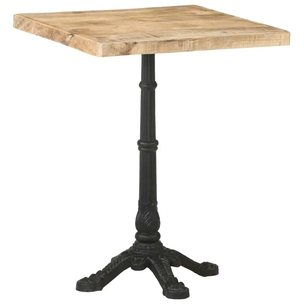 Bistro Table 60x60x77 cm Rough Mango Wood 321084