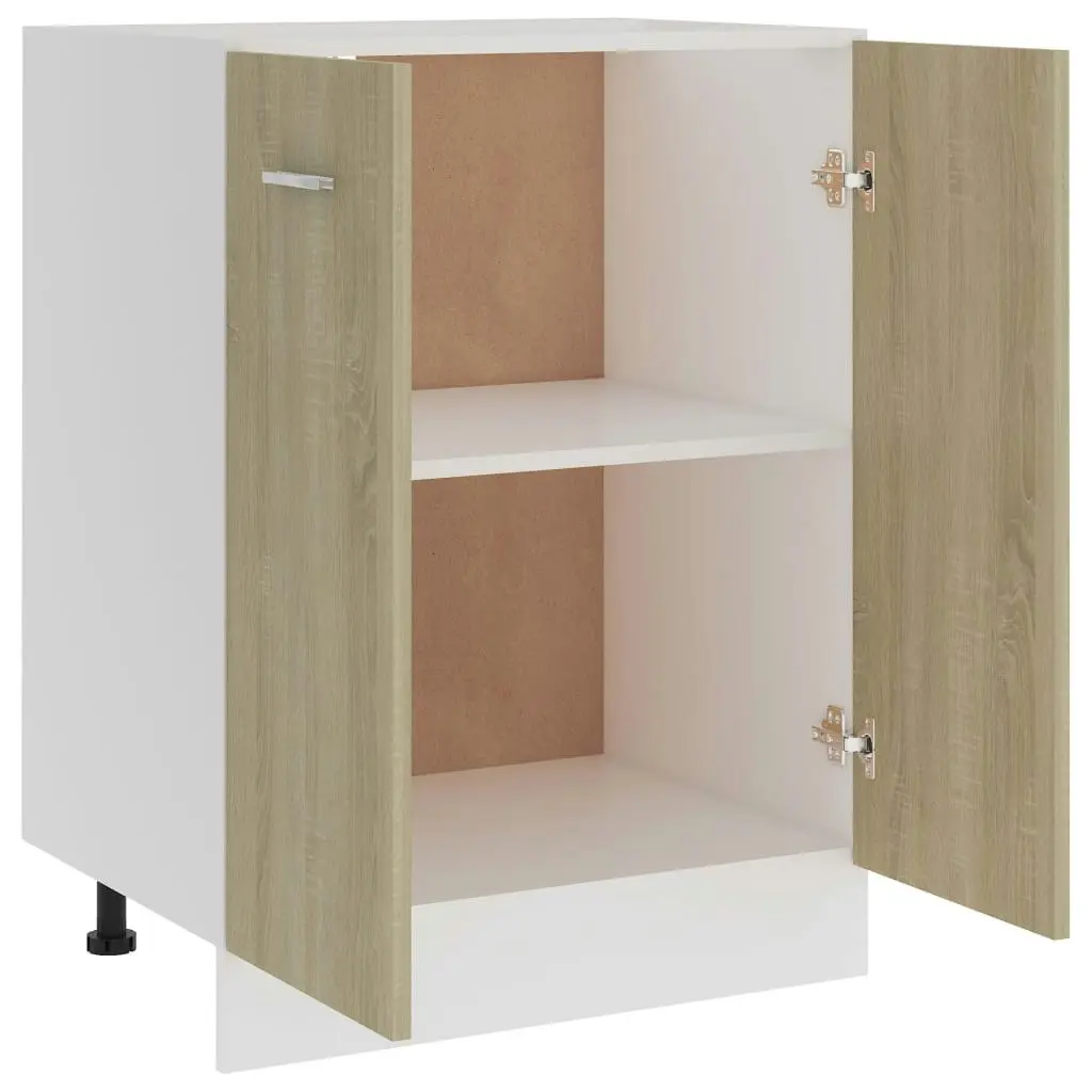 Bottom Cabinet Sonoma Oak 60x46x81.5 cm Engineered Wood 801191