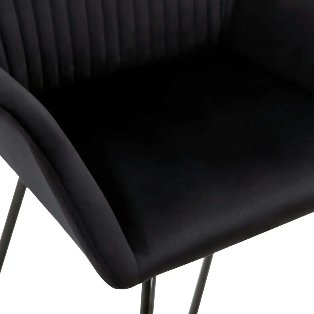 Dining Chairs 2 pcs Black Velvet 249805