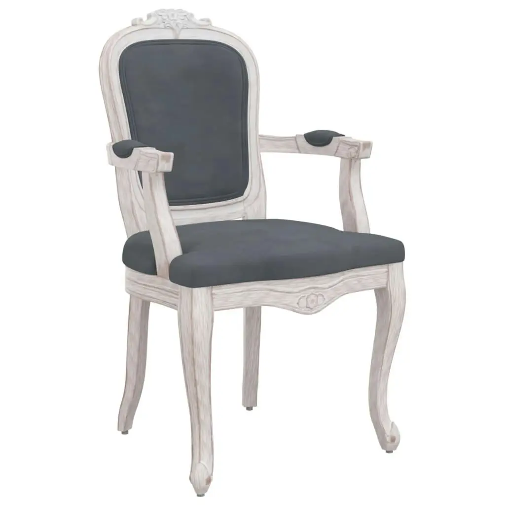 Dining Chairs 2 pcs Dark Grey 62x59.5x100.5 cm Velvet 344468