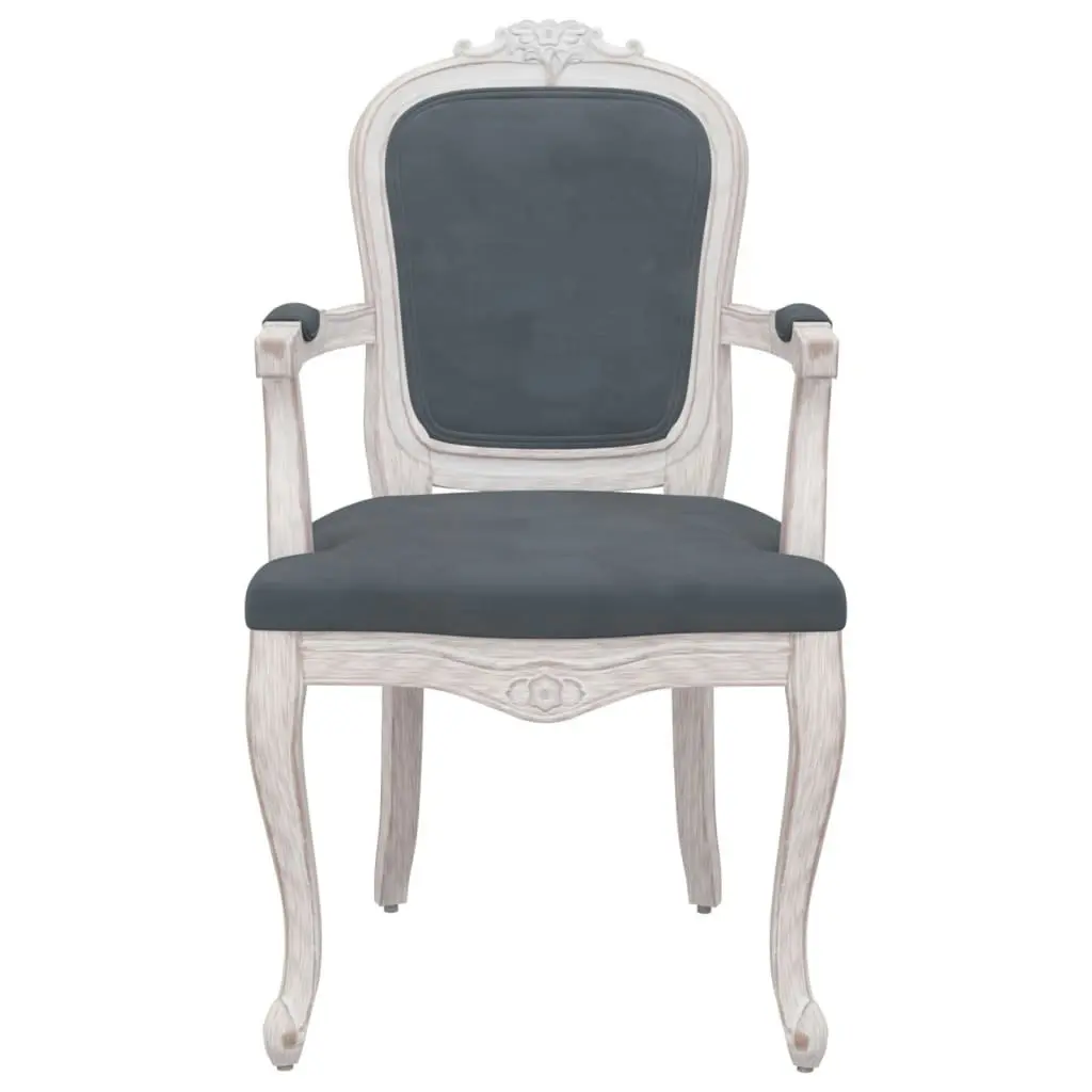 Dining Chairs 2 pcs Dark Grey 62x59.5x100.5 cm Velvet 344468