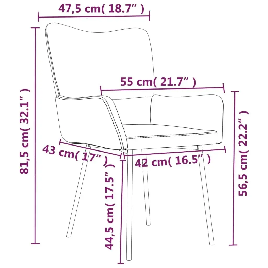 Dining Chairs 2 pcs Cream Velvet 344807