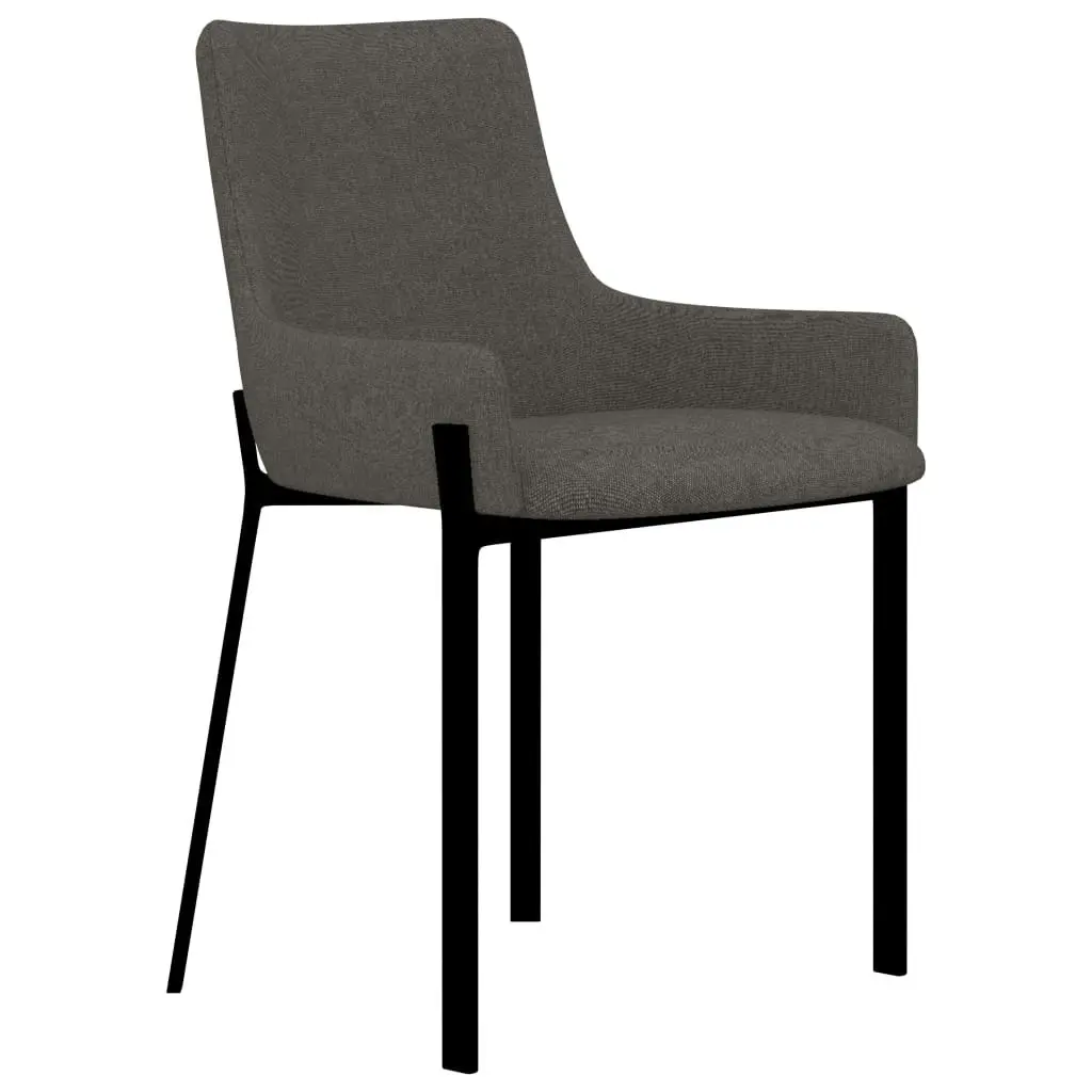 Dining Chairs 2 pcs Taupe Fabric 282598