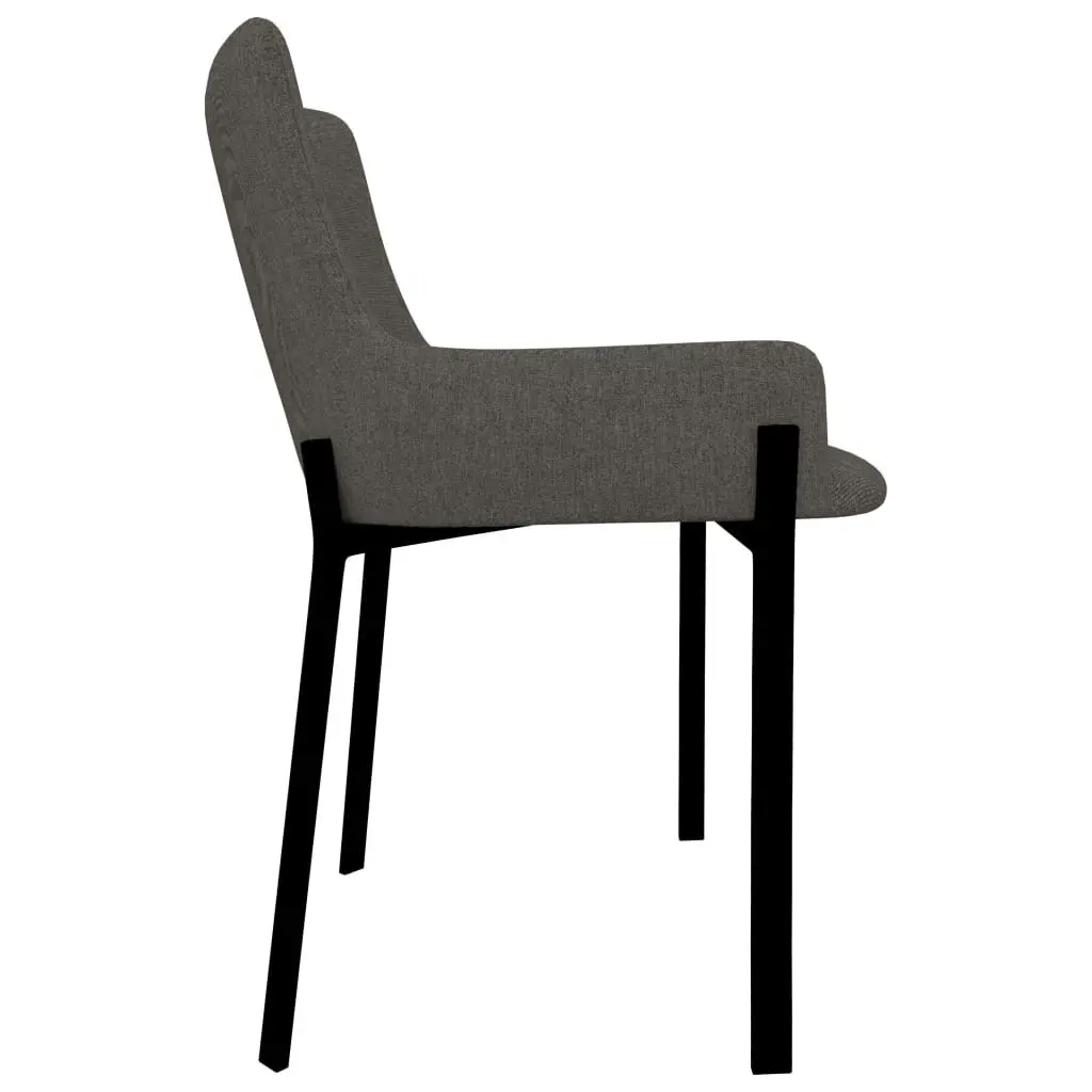 Dining Chairs 2 pcs Taupe Fabric 282598