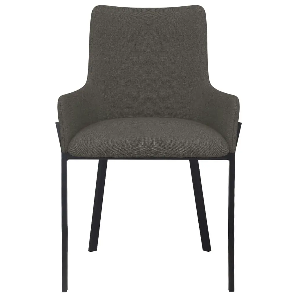 Dining Chairs 2 pcs Taupe Fabric 282598