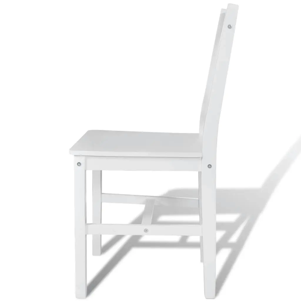 Dining Chairs 2 pcs White Pinewood 241510