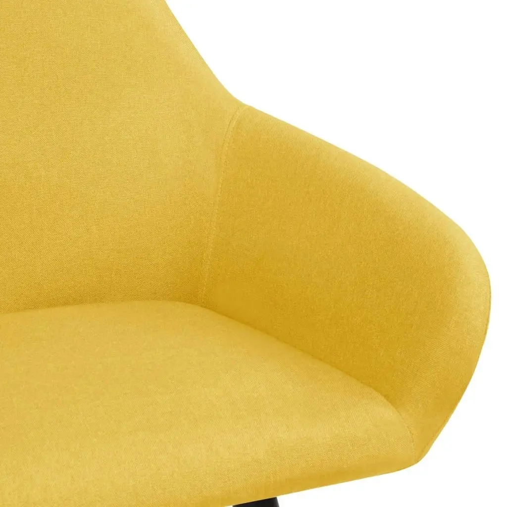 Dining Chairs 2 pcs Yellow Fabric 323028