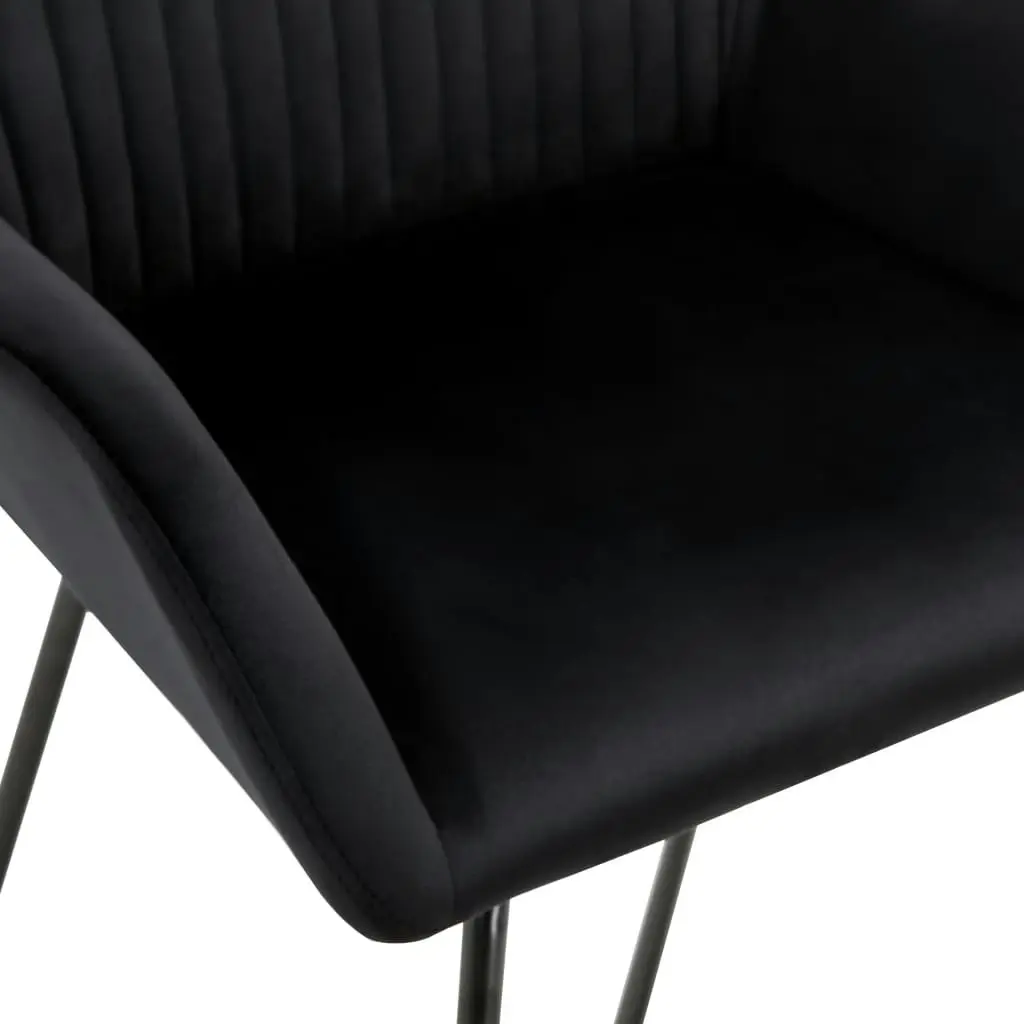 Dining Chairs 4 pcs Black Velvet 277011