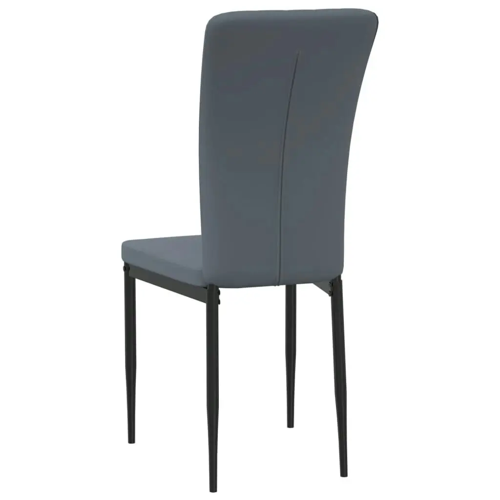 Dining Chairs 4 pcs Dark Grey Velvet 326105