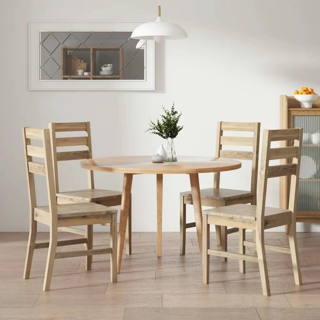 Dining Chairs 4 pcs Solid Acacia Wood 246006