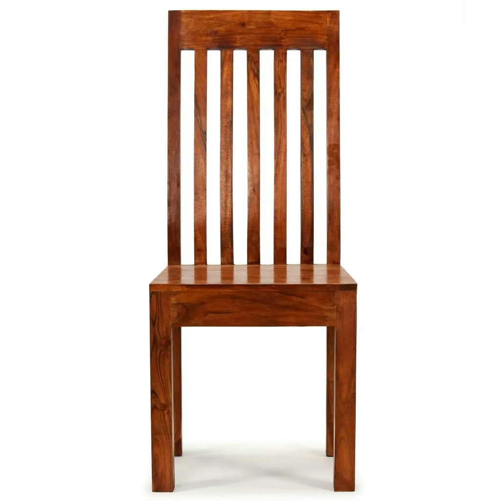 Dining Chairs 4 pcs Solid Wood with Sheesham Finish Modern 275273