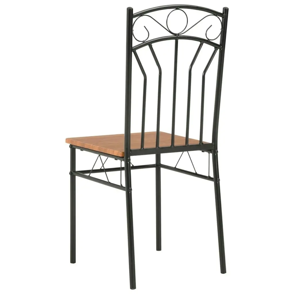 Dining Chairs 6 pcs Brown MDF 281397