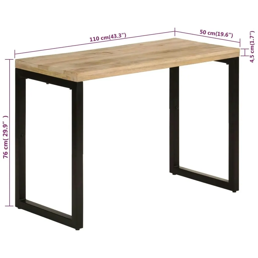 Dining Table 110x50x76 cm Solid Wood Mango 350679