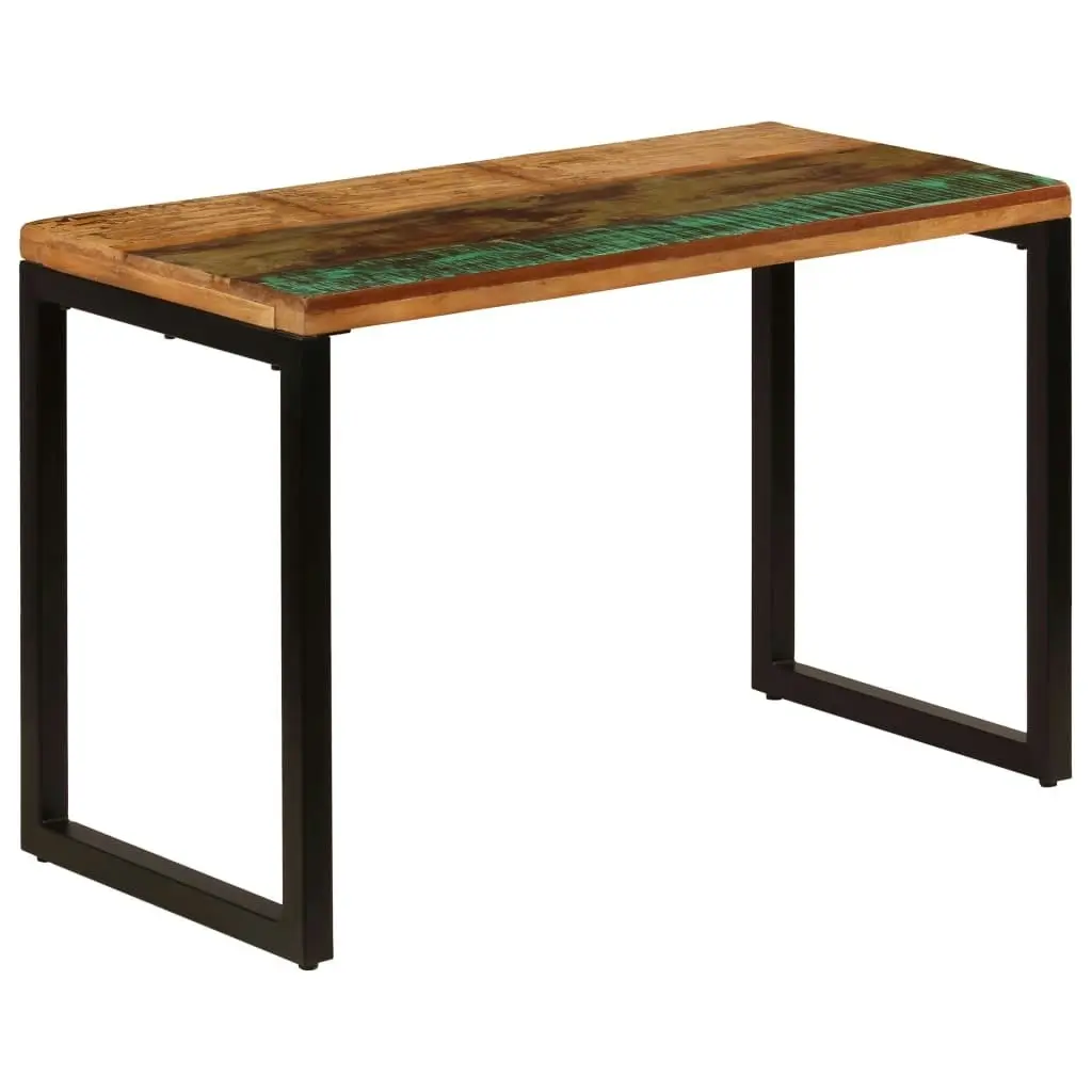 Dining Table 115x55x76 cm Solid Reclaimed Wood and Steel 247332