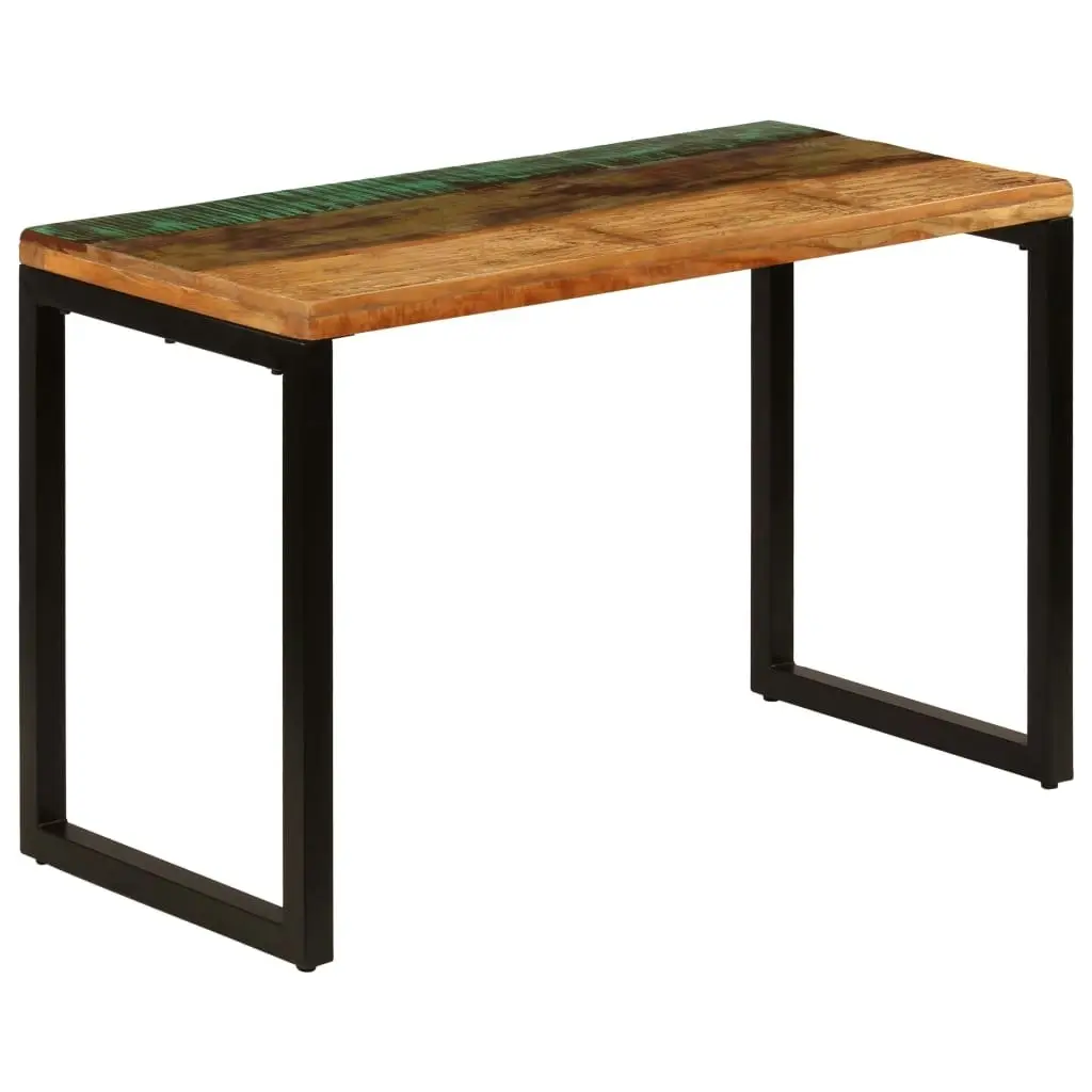 Dining Table 115x55x76 cm Solid Reclaimed Wood and Steel 247332