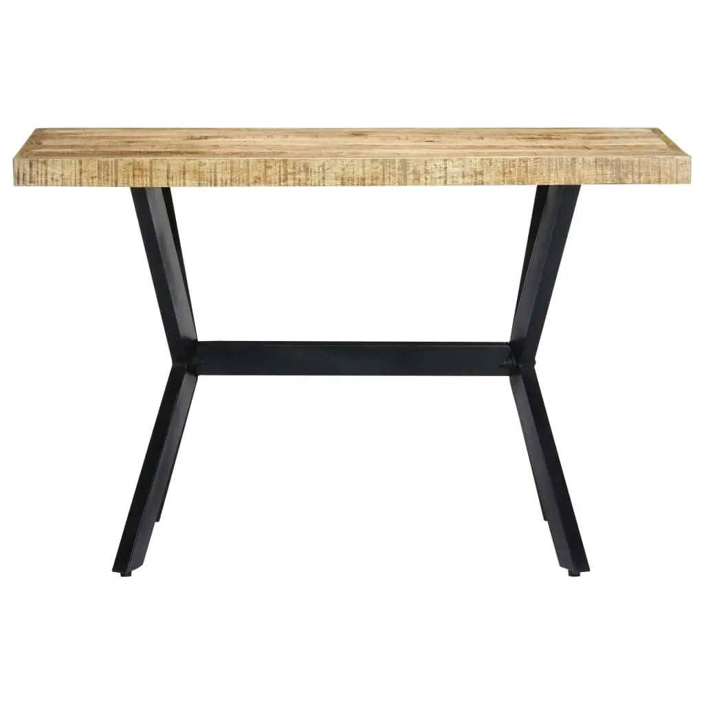 Dining Table 120x60x75 cm Solid Rough Mango Wood 247441