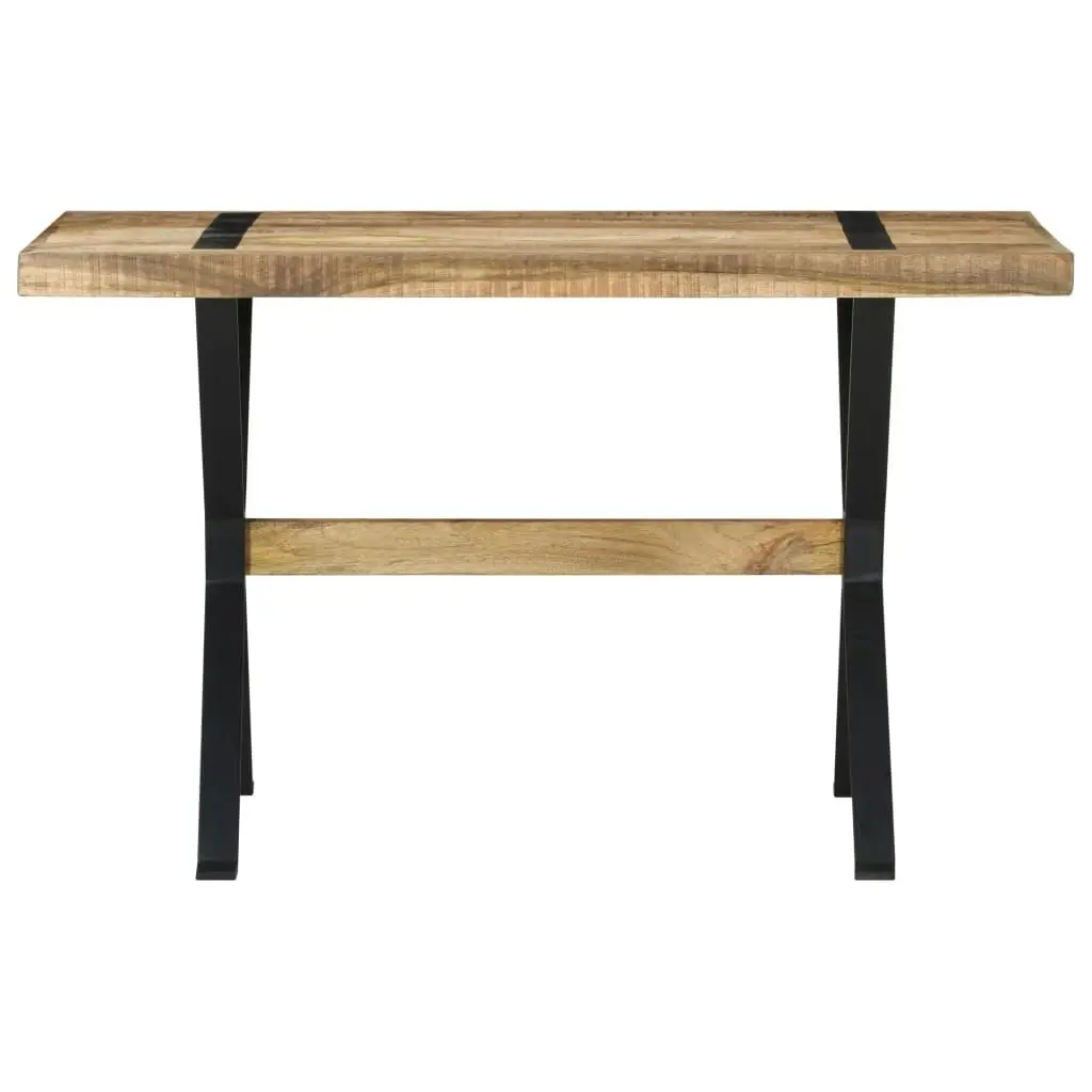 Dining Table 120x60x76 cm Rough Mango Wood 321604