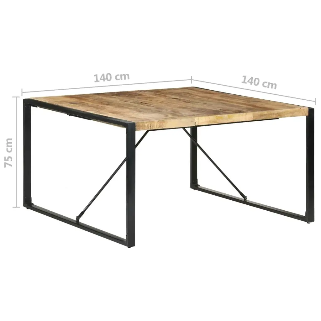 Dining Table 140x140x75 cm Solid Wood Mango 321572