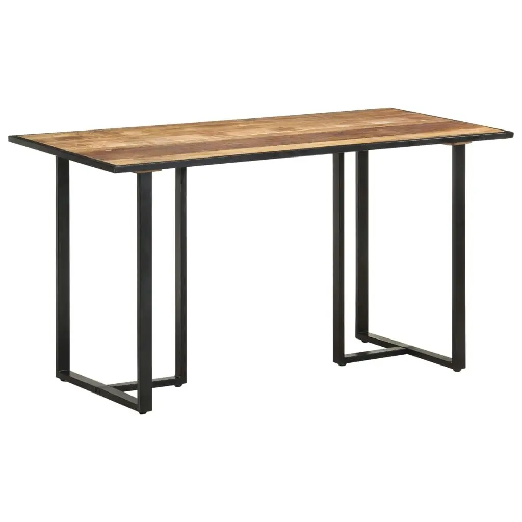 Dining Table 140 cm Rough Mango Wood 320691