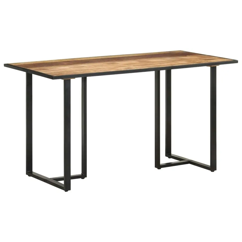 Dining Table 140 cm Rough Mango Wood 320691