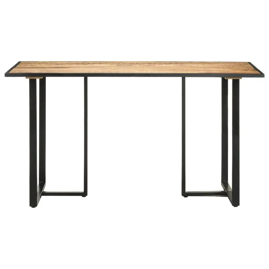 Dining Table 140 cm Rough Mango Wood 320691