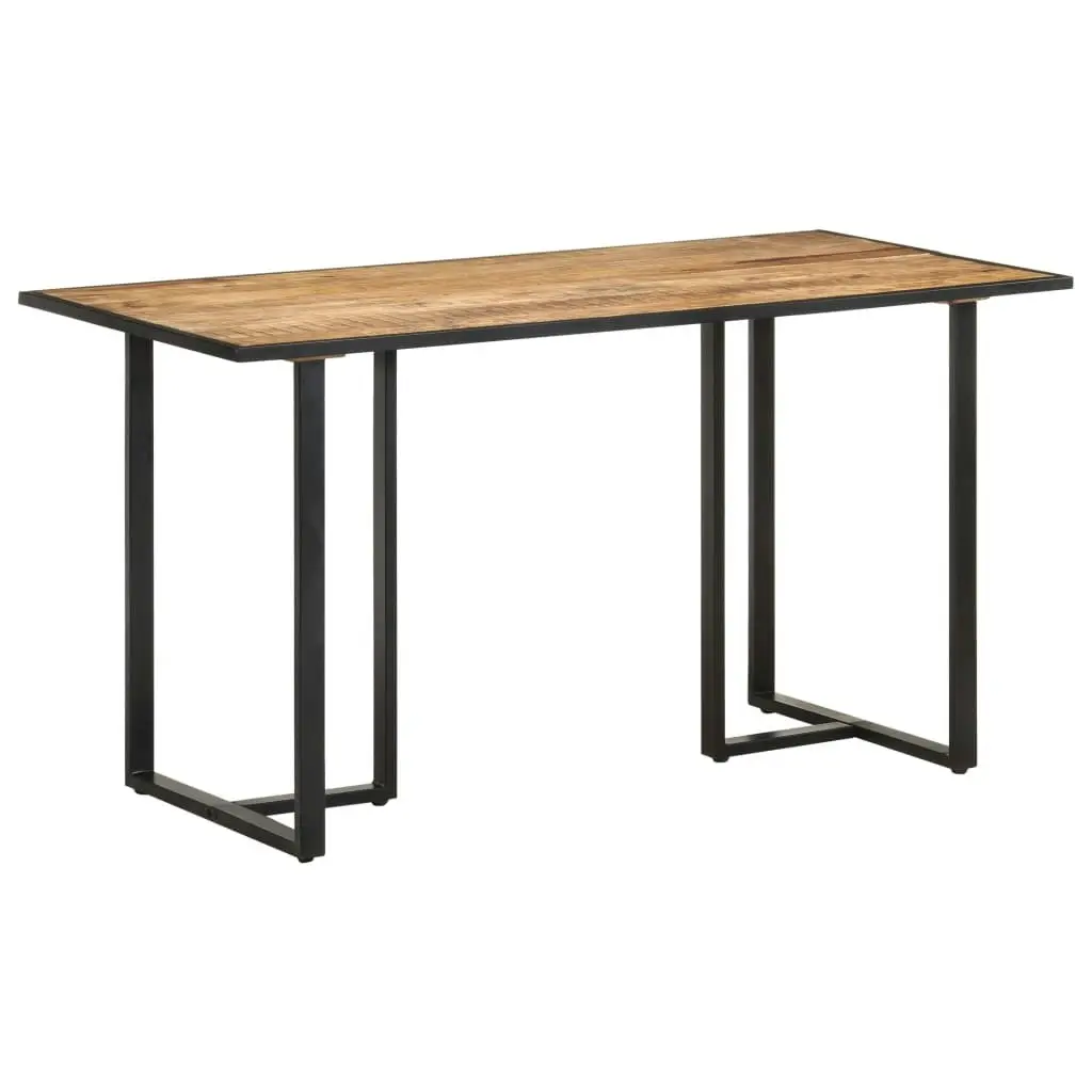 Dining Table 140 cm Rough Mango Wood 320691