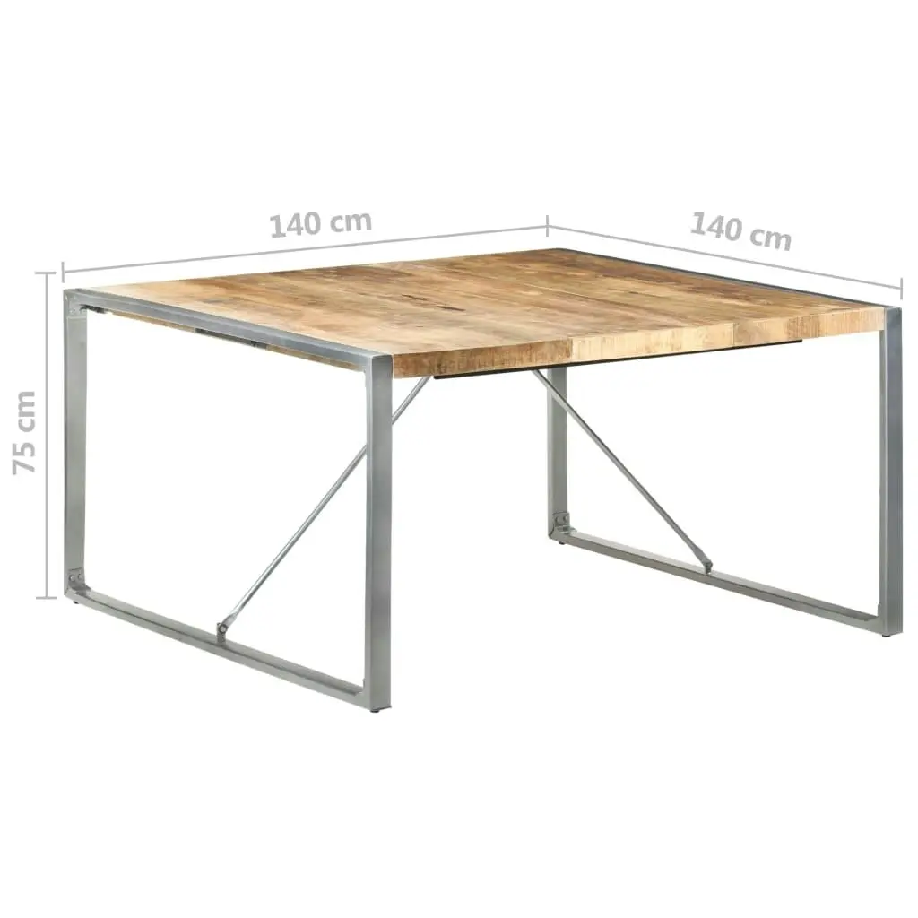 Dining Table 140x140x75 cm Solid Wood Mango 321575