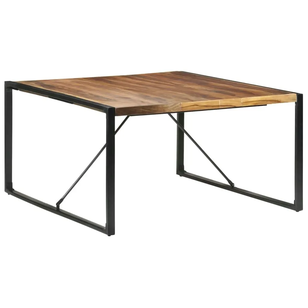 Dining Table 140x140x75 cm Solid Wood with Sheesham Finish 321574