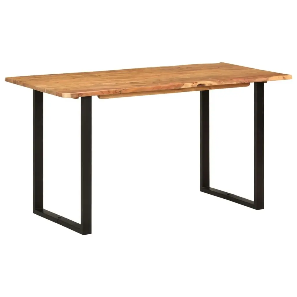 Dining Table 140x70x76 cm Solid Acacia Wood 286474