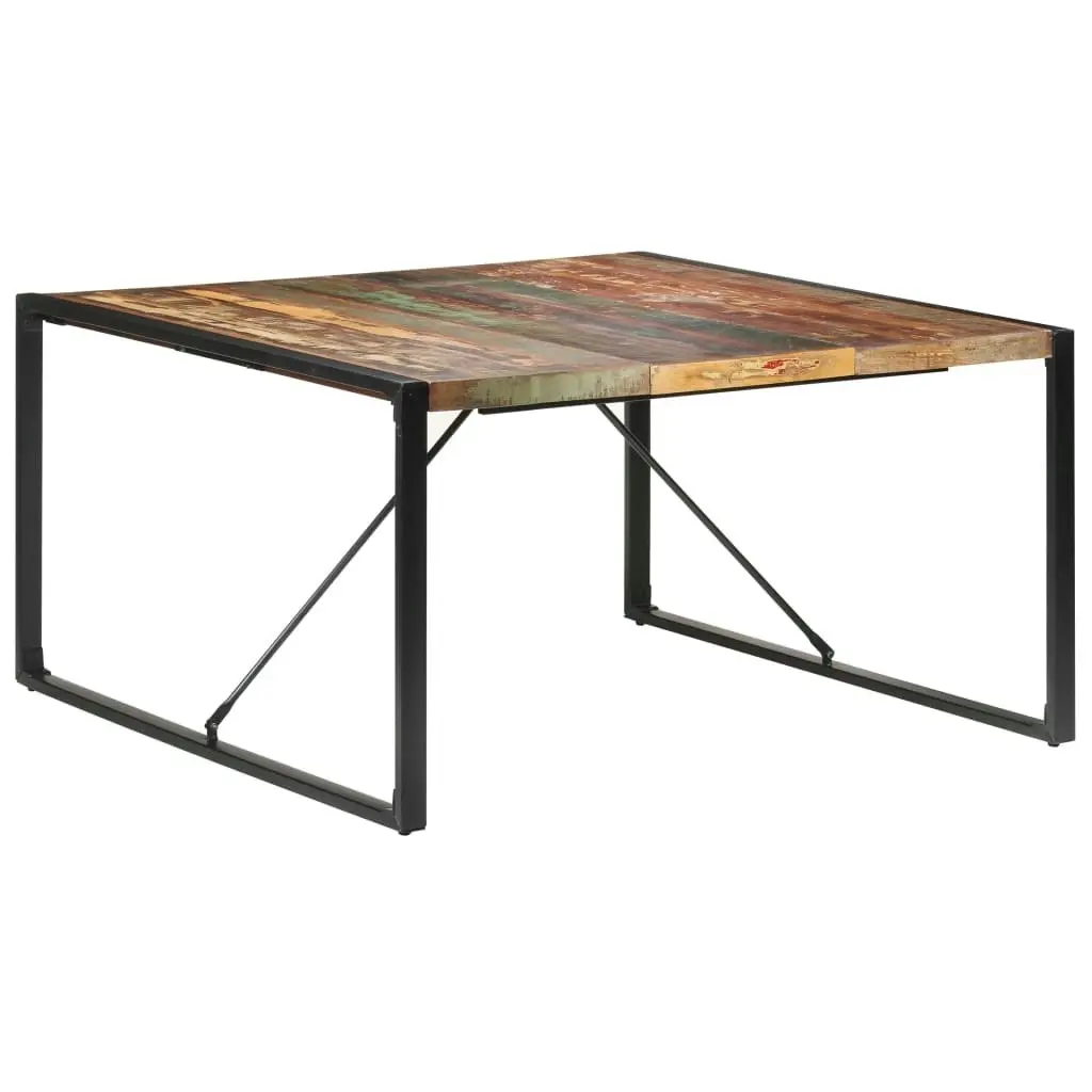 Dining Table 140x140x75 cm Solid Wood Reclaimed 321573