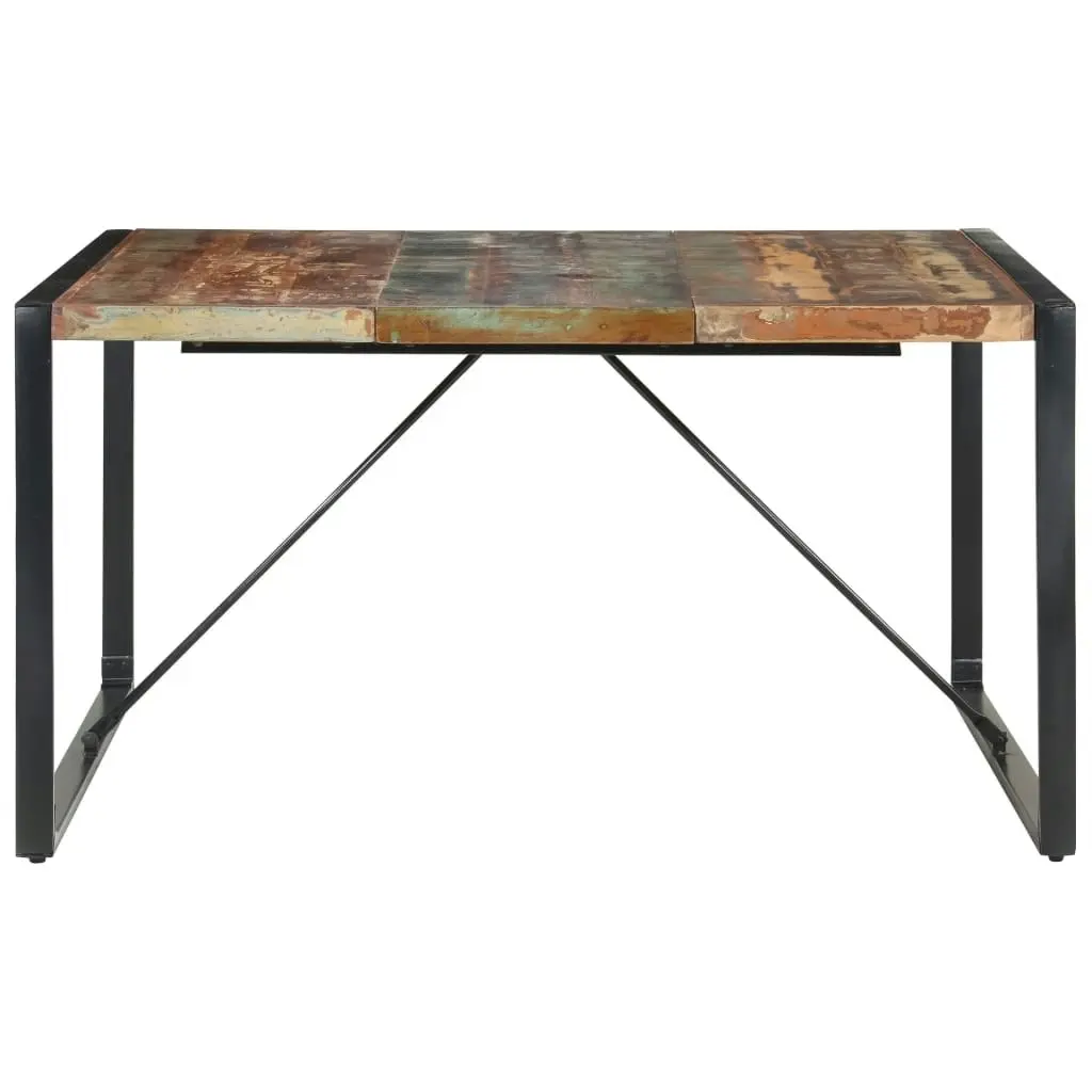 Dining Table 140x140x75 cm Solid Wood Reclaimed 321573