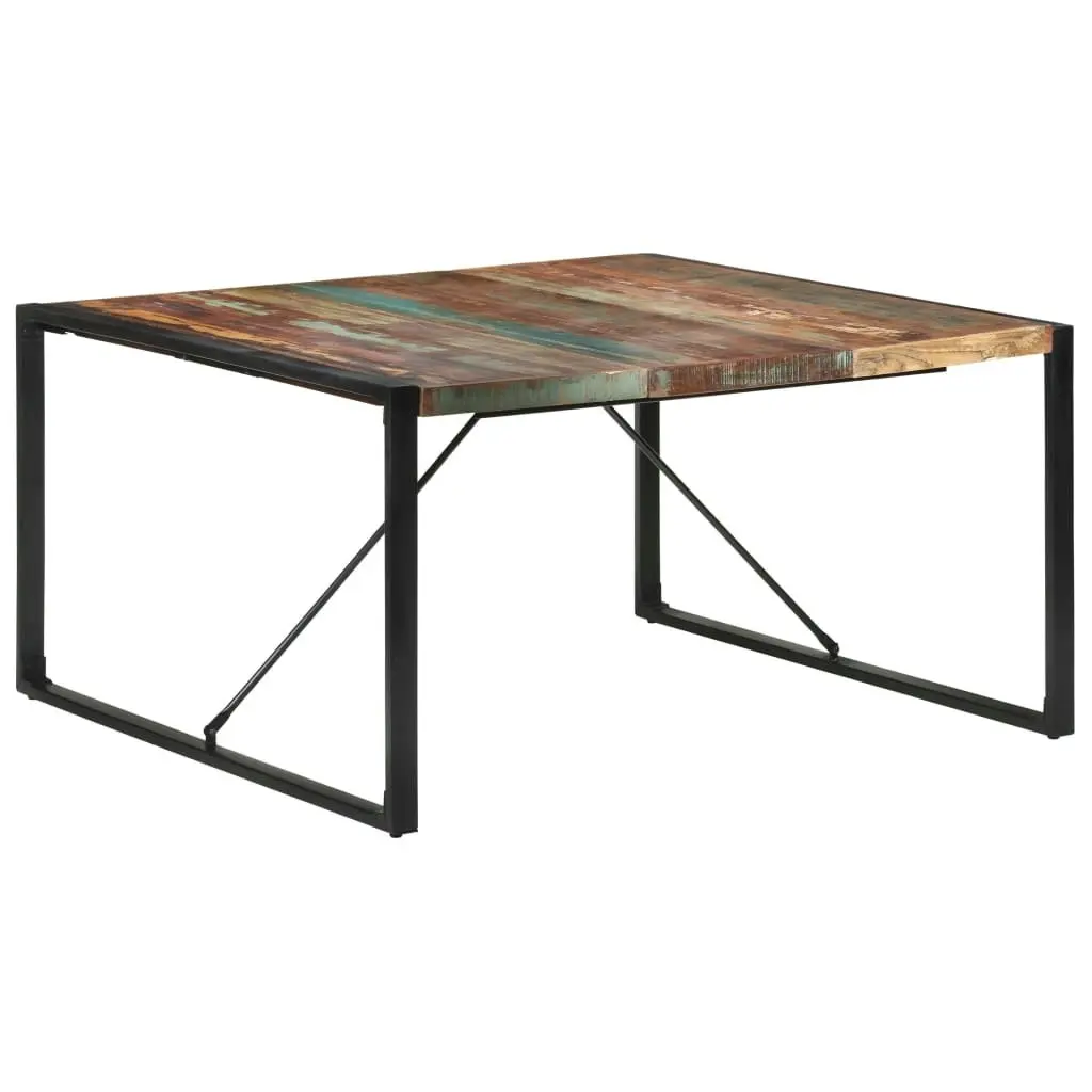 Dining Table 140x140x75 cm Solid Wood Reclaimed 321573