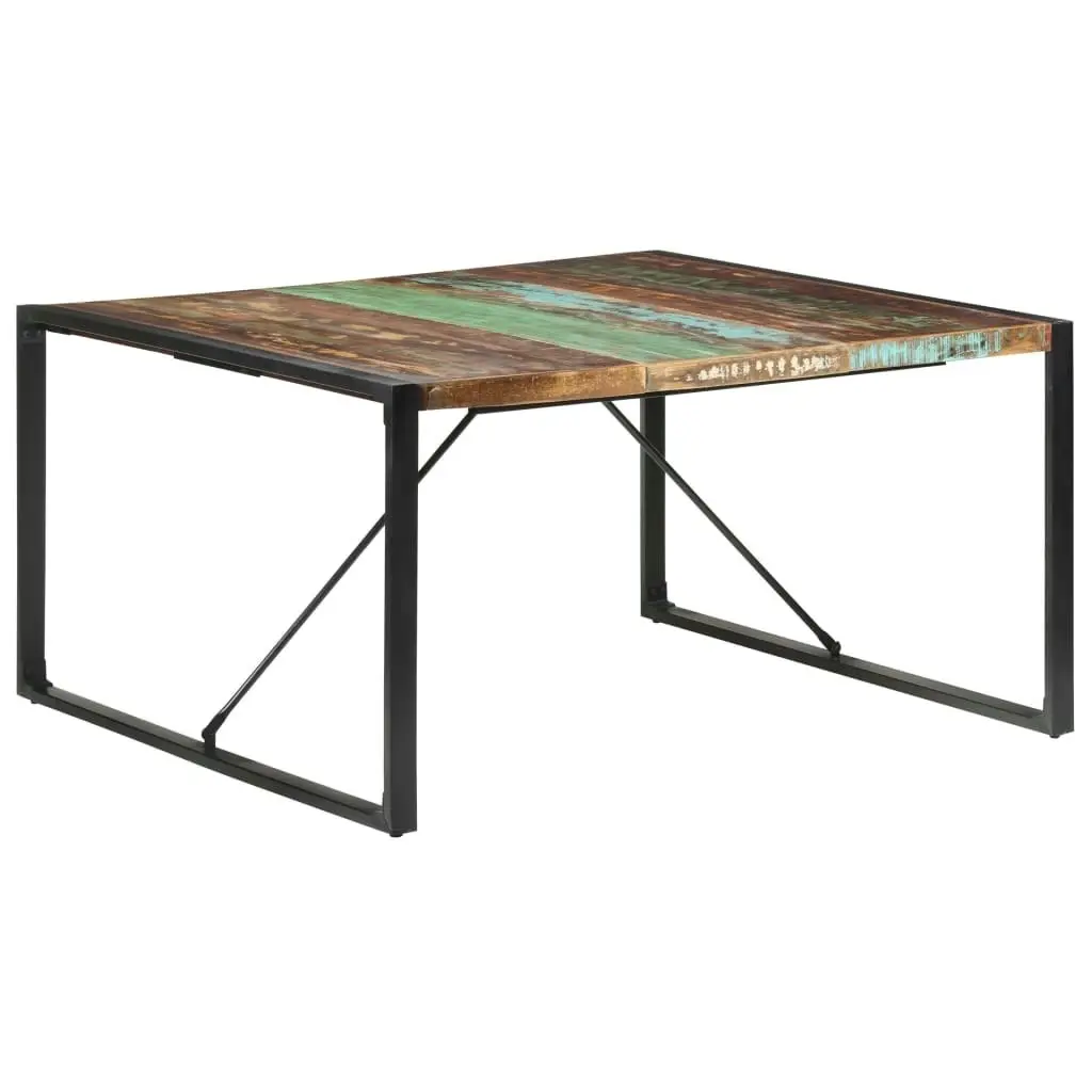 Dining Table 140x140x75 cm Solid Wood Reclaimed 321573