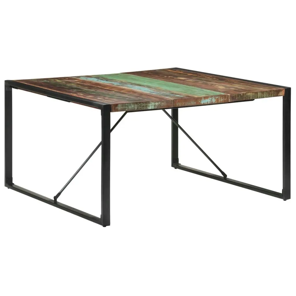 Dining Table 140x140x75 cm Solid Wood Reclaimed 321573