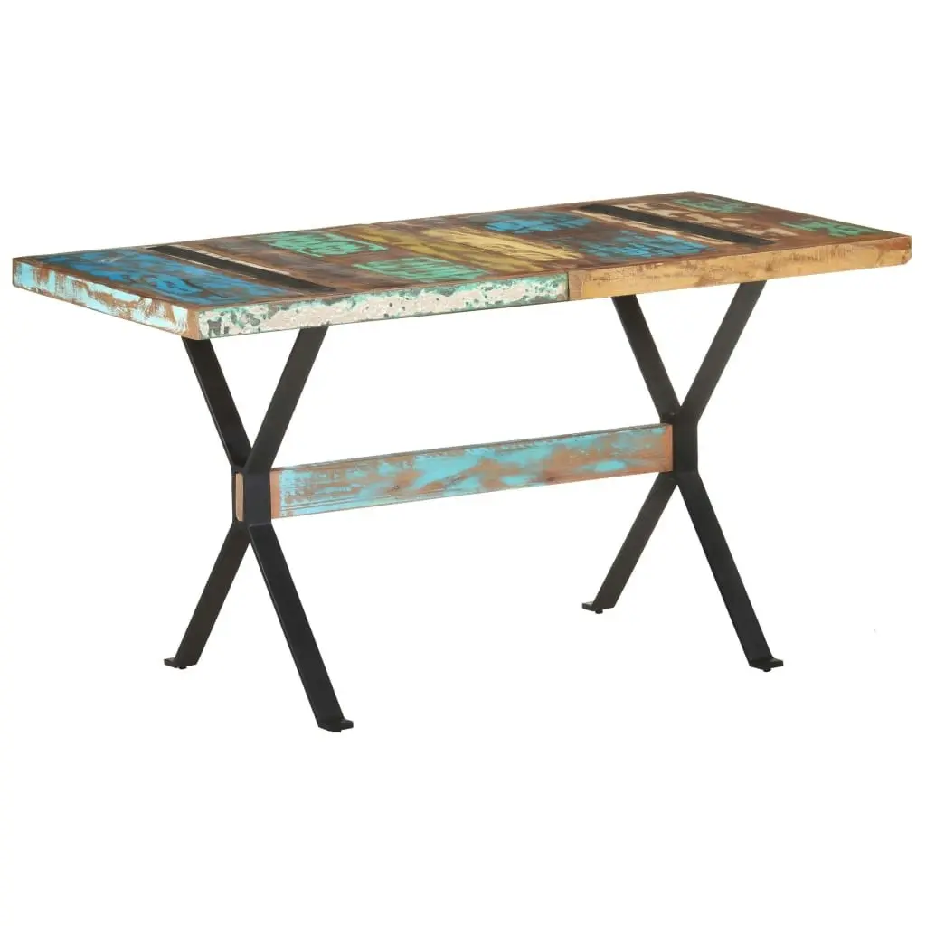 Dining Table 140x70x76 cm Solid Reclaimed Wood 321607