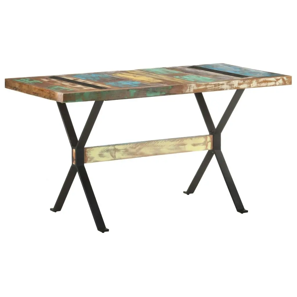 Dining Table 140x70x76 cm Solid Reclaimed Wood 321607