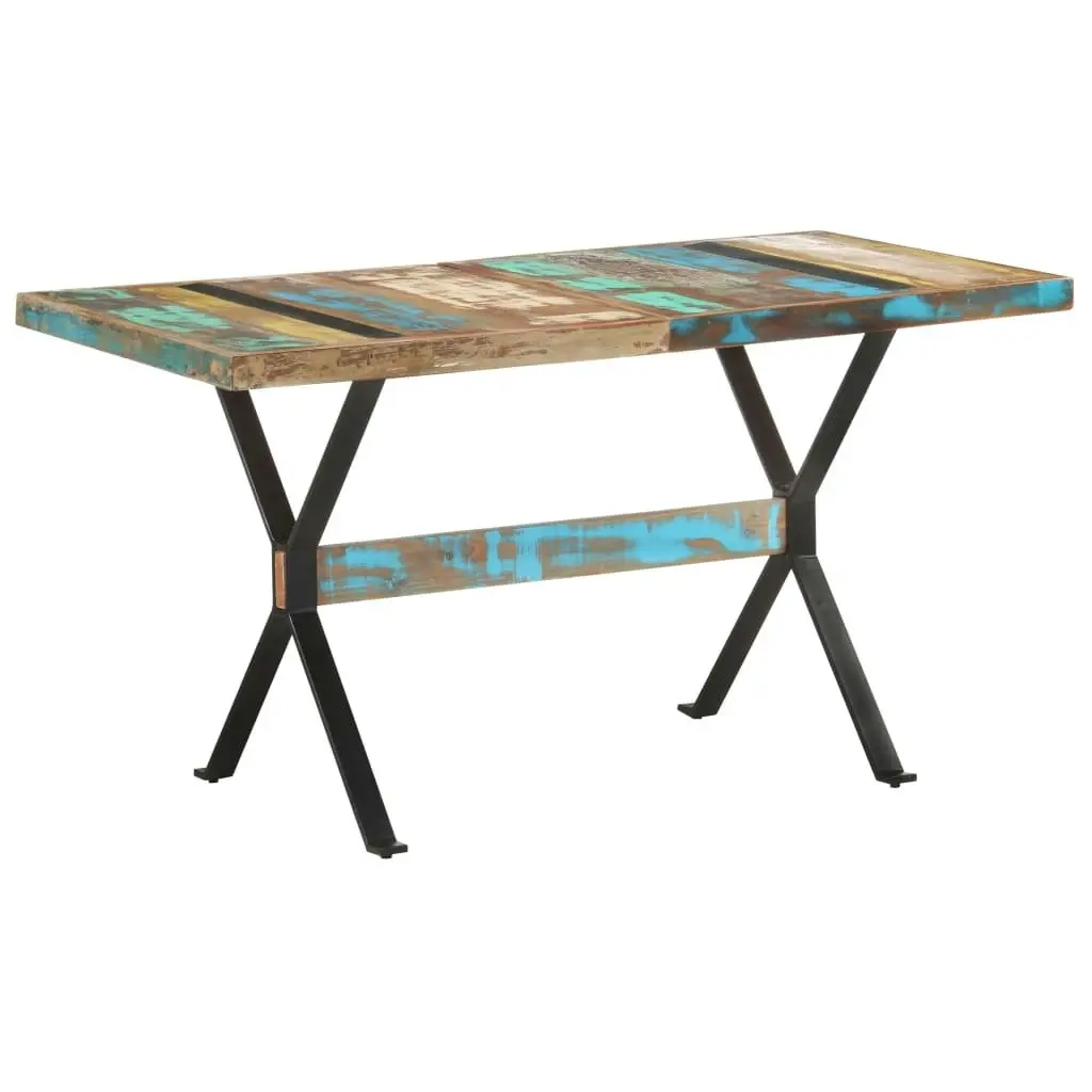 Dining Table 140x70x76 cm Solid Reclaimed Wood 321607