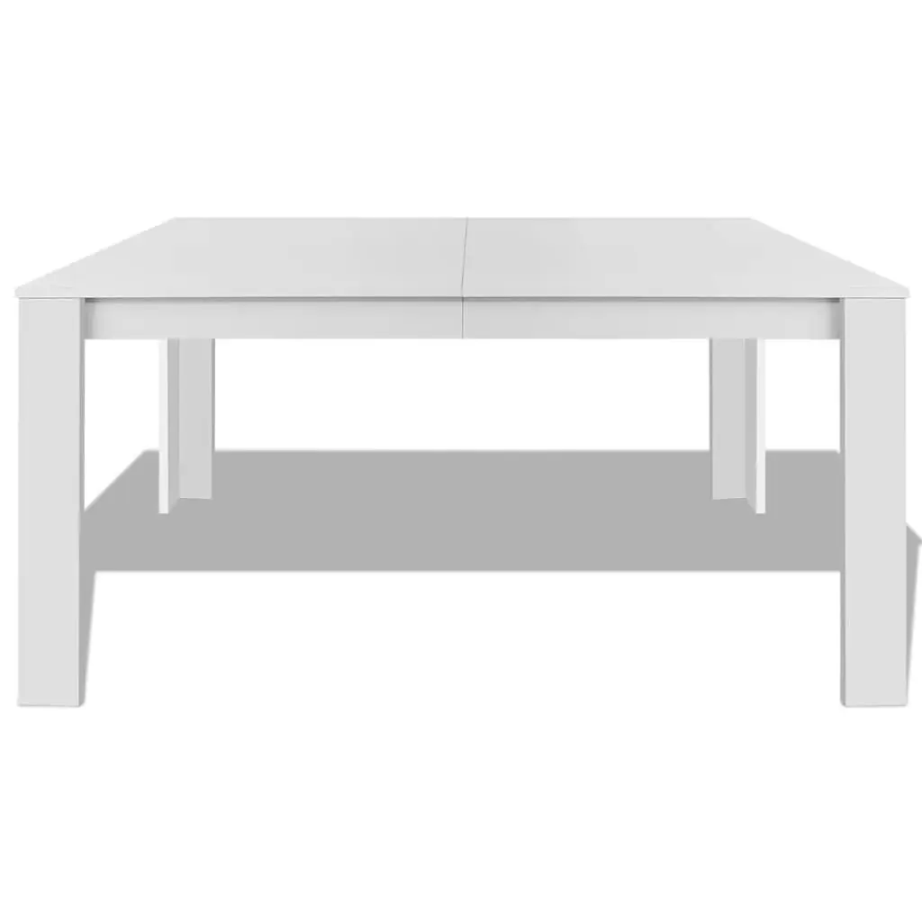 Dining Table 140x80x75 cm White 243056