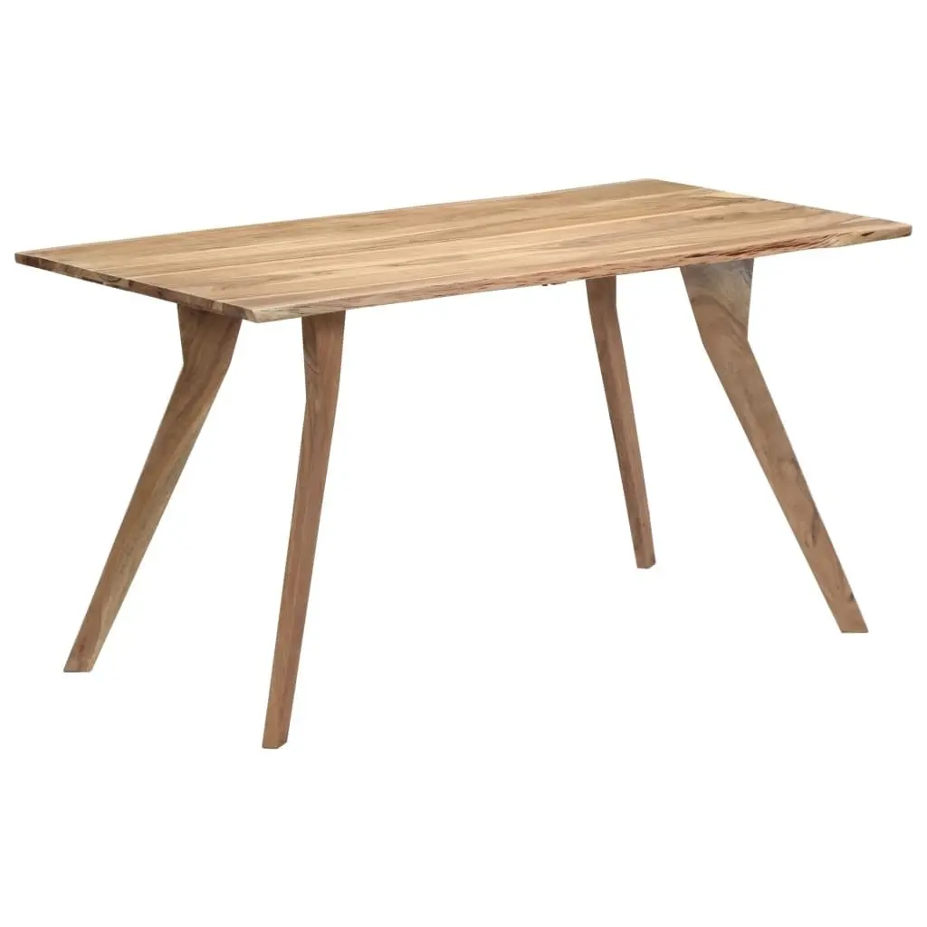 Dining Table 140x80x76 cm Solid Acacia Wood 247977