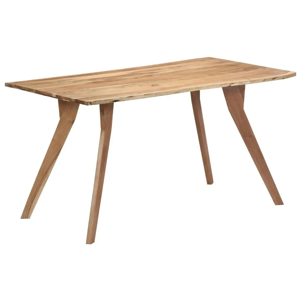 Dining Table 140x80x76 cm Solid Acacia Wood 247977