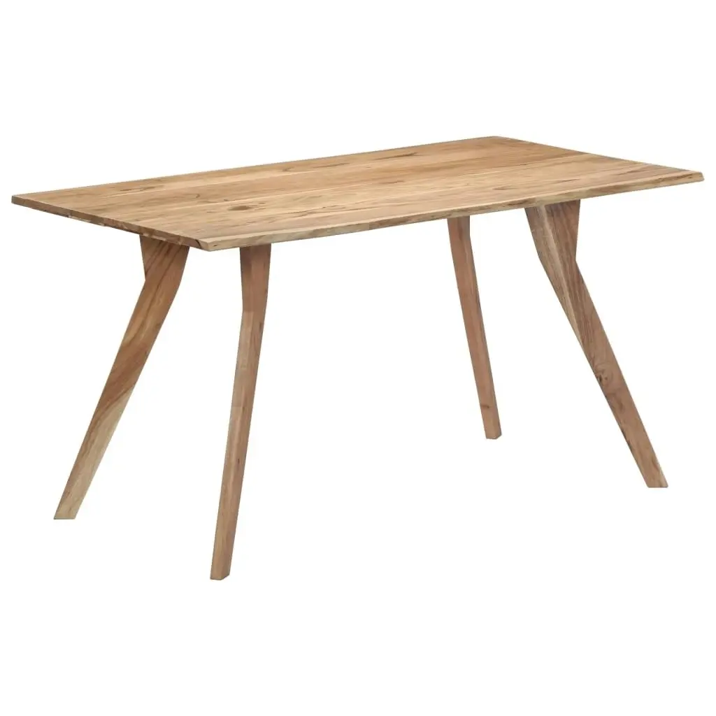 Dining Table 140x80x76 cm Solid Acacia Wood 247977