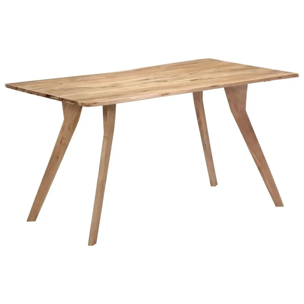 Dining Table 140x80x76 cm Solid Acacia Wood 247977