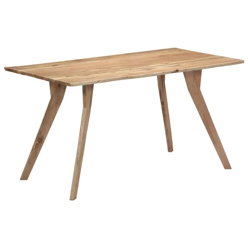 Dining Table 140x80x76 cm Solid Acacia Wood 247977