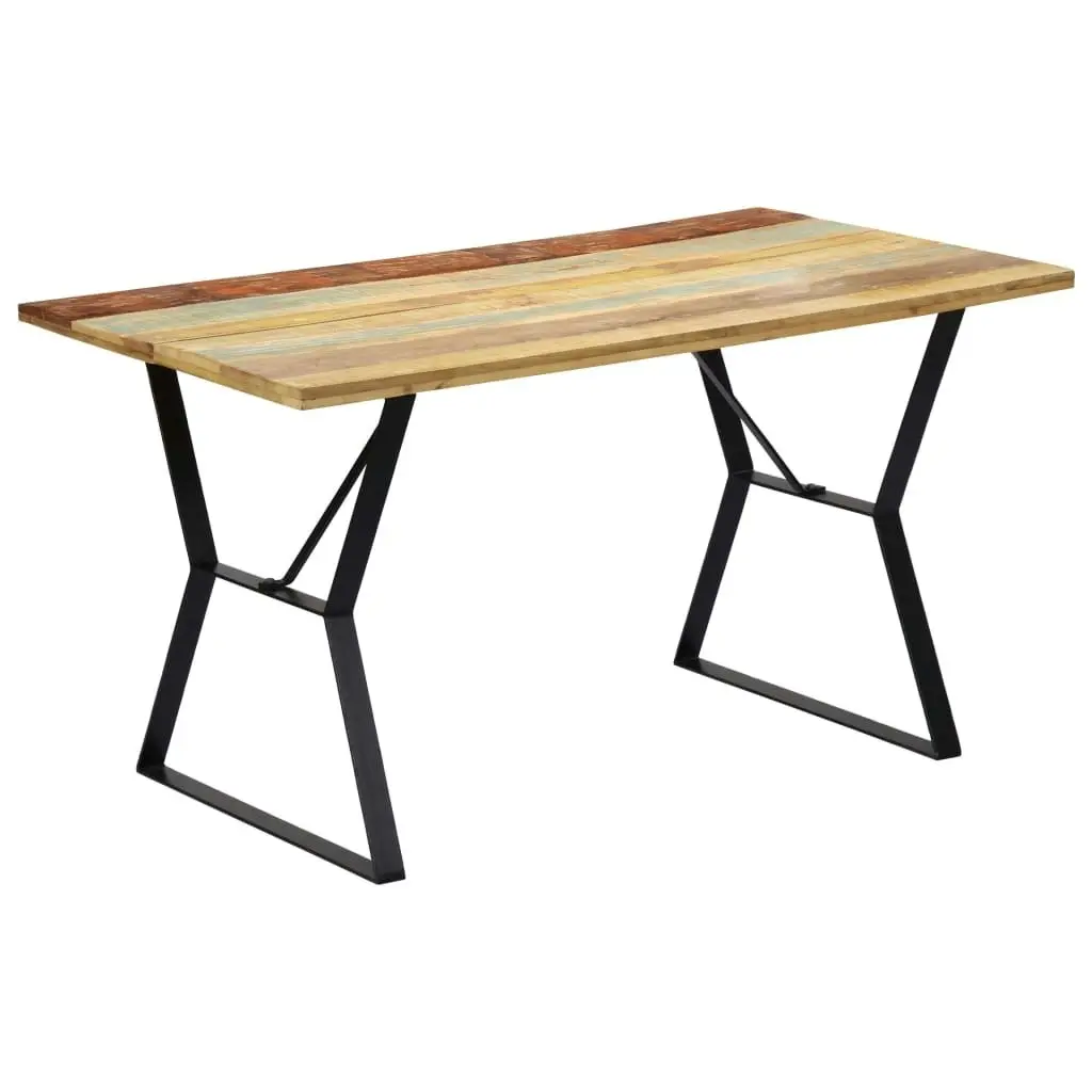 Dining Table 140x80x76 cm Solid Reclaimed Wood 247948