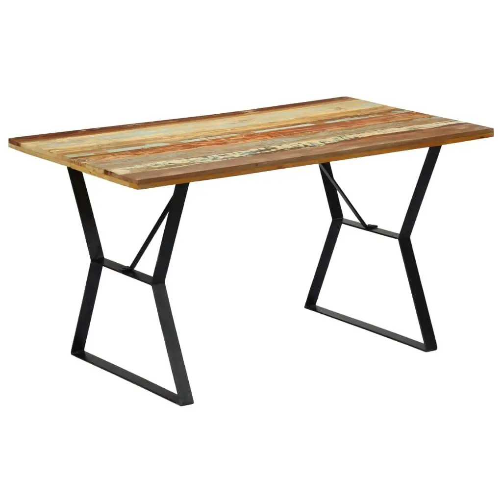 Dining Table 140x80x76 cm Solid Reclaimed Wood 247948