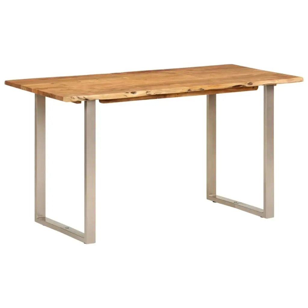 Dining Table 140x70x76 cm Solid Acacia Wood 286478