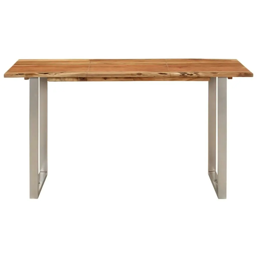 Dining Table 140x70x76 cm Solid Acacia Wood 286478