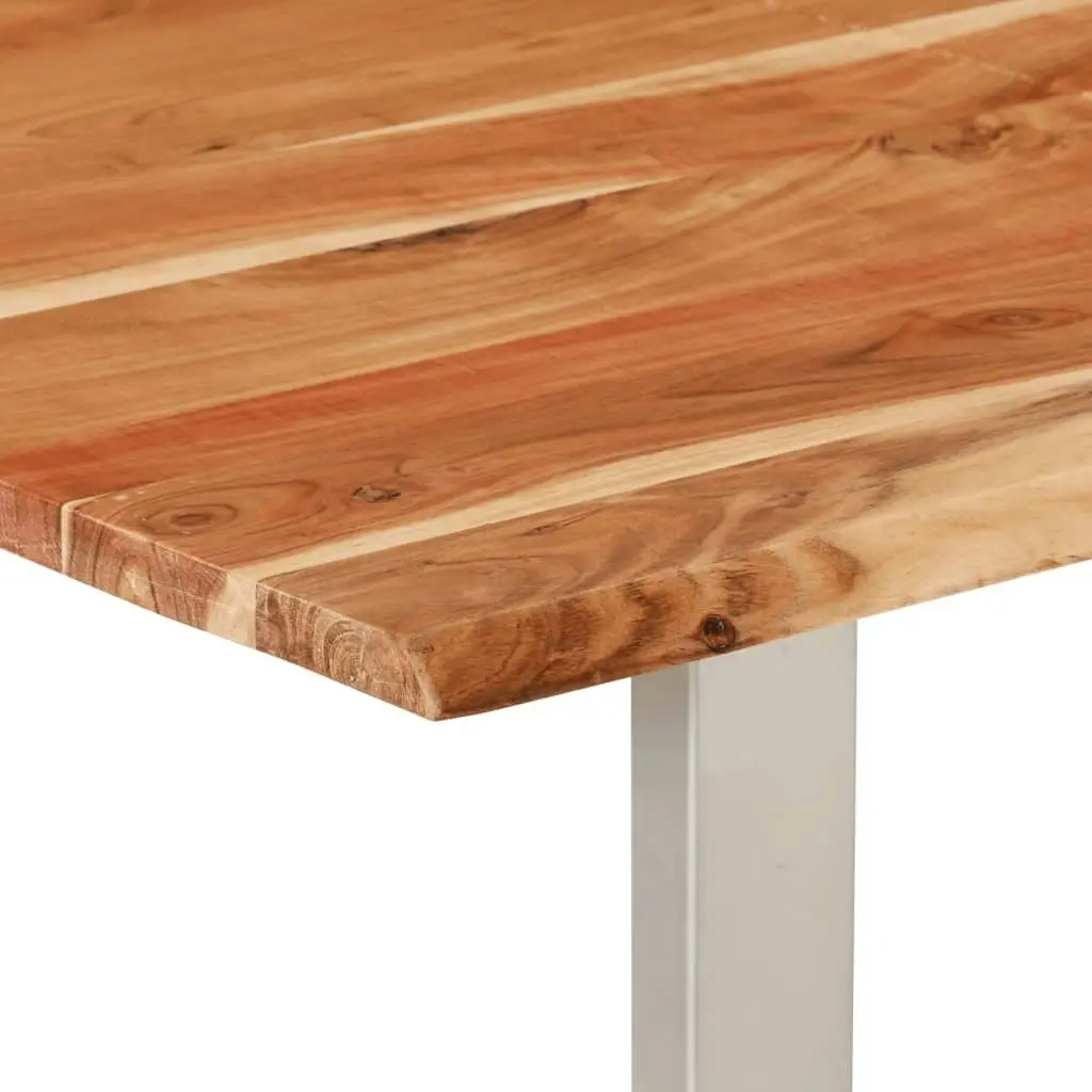 Dining Table 140x70x76 cm Solid Acacia Wood 286478