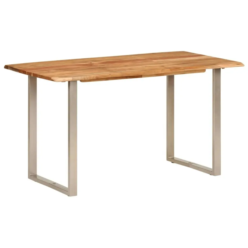 Dining Table 140x70x76 cm Solid Acacia Wood 286478