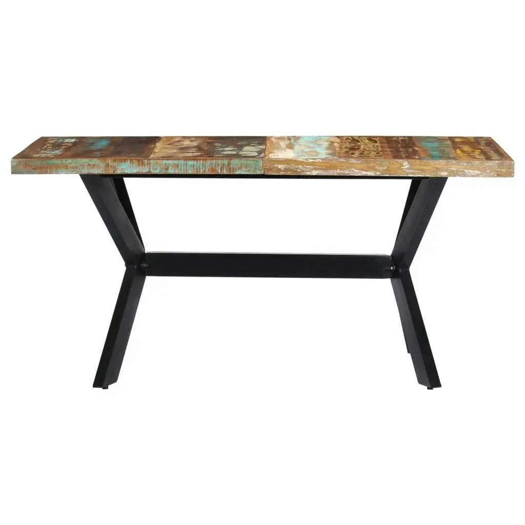 Dining Table 160x80x75 cm Solid Reclaimed Wood 247435